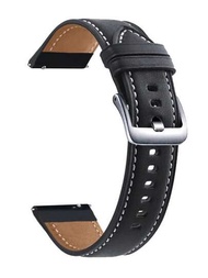 1入22mm 20mm皮革手環，適用於Samsung Galaxy Watch 3 41 45mm 46mm 42mm，Amazfit GTR GTS 4 3 2手環，Huawei GT手環配件