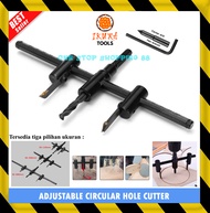 KEPALA MATA BOR JANGKA PAPAN KAYU ADJUSTABLE CIRCLE HOLE SAW JANGKA CUTTER PEMBOLONG PELUBANG PAPAN