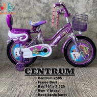 Sepeda Anak Cewek Keranjang Mini Roda 4 Ring 16 Centrum 2505