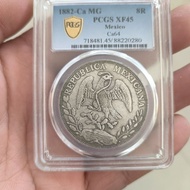 Pcgs Grade Silver Dollar Mexican Eagle Yang Silver Dollar Silver Coin Box Coin Collection Antique 5/
