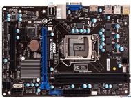 微星 B75MA-E33 全固態電容主機板、1155腳位( 支援Core 2、3代 處理器 ) DDR3、測試良品附檔板