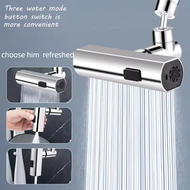 Keran Air Extender Faucet Water Outlet Universal 360 Degree - O2 - Silver