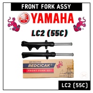 100% RED CICAK FRONT FORK ASSY LC2 LC3 [ 55C - ADA CLUTCH ] - 5 SPEED LC V2V3 LC135 NEW FORK DEPAN ABSORBER