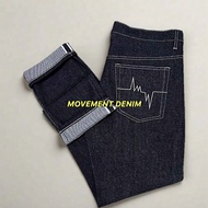 Men's Selvedge Denim Pants - Stiff Denim, Slim Fit, Selvedge Accent