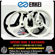 SPORT RIM ENKEI 3 BATANG ORIGINAL FULL CHOP YAMAHA LC135 LC V8 125ZR Y15 Y16 LAGENDA 115ZR RS150 RSX