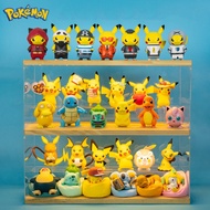 10pcs/set Pokemon Action Figure Toy Set Mini 5CM Pikachu Cosplay Spider-Man Hulk Villain Ninja Anime PVC Figure Toy