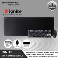 Tecware Ignite 3 in 1 Gaming Bundle, Keyboard / Mouse / Mousemat