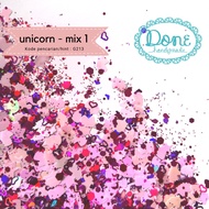 Done handymade glitter unicorn mix pink magic horse slime gliter g213