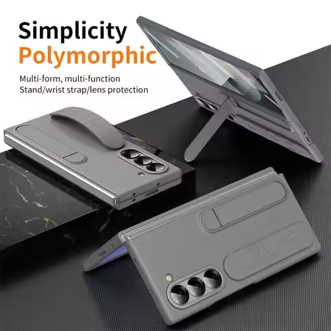Luxury Wristband Invisible Bracket Case for Samsung Galaxy Z Fold 6 5 4 3 7 fold6 Hand Wrist Strap F