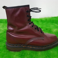 Sepatu boots Dr. Martens 1460 smooth cherry red original England