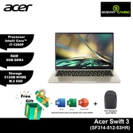 Acer Swift 3 | SF314-512-577V | Intel® Core™ i5-1240P | 8GB RAM | 512GB SSD | Intel Iris Xe | 14" QHD Laptop - Haze Gold