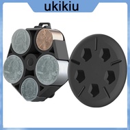 UKIi Plastic Coin Holder Coin Storage Box 5 Compartments for Car Change Organizer for Case Holding Q