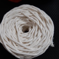 Macrame rope, size 1.5mm and 2.5mm, white.