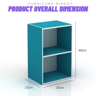Furniture Direct YUKON MANDY 2 TIER CUBE CABINET-YUKON OAK