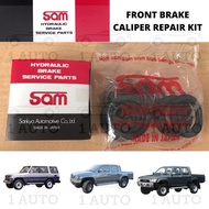 (MADE IN JAPAN) SAM FRONT BRAKE CALIPER REPAIR KIT TOYOTA LANDCRUISER HJZ75 4.2 LJ78 2.5 RJ77 HILUX 