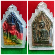 Vintage, Collectibles, Religious, old Phra Khun Paen Amulet BE2497 (1954) -68 years old Amulet-Very Ancient, Rare Popularity Is Coming, Bottle Battle Invincible Khun Paen Buddha Amulet