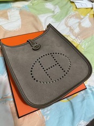 Hermes Mini Evelyne 大象灰 金扣