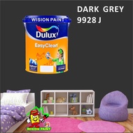 DARK GREY 9928 J ( 5L ) ICI DULUX EASY CLEAN / EASYCLEAN INTERIOR PAINT
