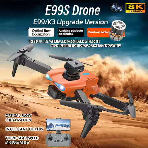 E99 K3 Pro Upgraded Drone HD 8k Double Camera High Hold Mode Foldable RC WIFI FPV Aerial Photography