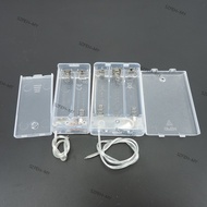 1pcs 3 AA Battery Holder Box Case with Switch 2AA 3AA 3xAA Transparent white 3V 4.5V Battery Holder 