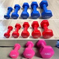 Colored dumbbells for men and women to practice at home, gym 1kg, 2kg, 3kg, 4kg, 5kg, 6kg, 7kg, 8kg,
