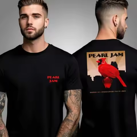 Pearl Jam Nigh 2 At Lenovo Center in Raleigh NC USA on May 13 2026 Event Two Sided Unisex T-Shirt