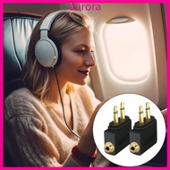 Auro Airline Headphone Adapter Double 3 5mm for Bluetooth-compatible Transmitter