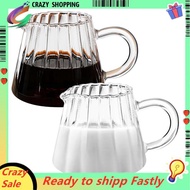 2 Pcs Glass Pitcher, Wave Shaped Glass Creamer Pitcher, Glass Tea Pitcher, Coffee Milk Creamer Pitch