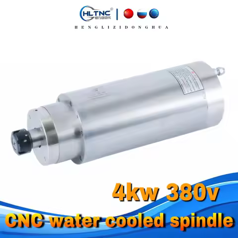 4kw 380v HQD 2 pole 6 pole CNC water cooled spindle motor GDK125-9-18Z-4.0/GDK125-9-18Z/4.0-8.0 1800