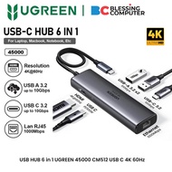 USB HUB 6 in 1 UGREEN 45000 CM512 USB C 4K 60Hz
