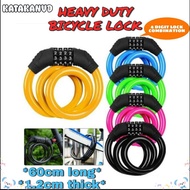 KATAKANVD Combination Number Bike Accessories Cable Chain Cycle Security Padlock
