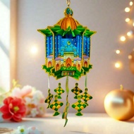 Lampion Idul Fitri / Hiasan Gantungan Lebaran Dengan Glitter Emas