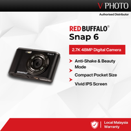 Red Buffalo Snap 6 Digital Camera 2.7K 48MP Light Versatile Compact Camera