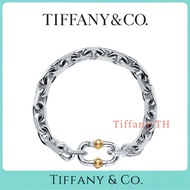 【ทิฟฟานี่ ออริจินัล】ทิฟฟานี่ 1837 สร้อยคอผู้ผลิตสร้อยคอแคบ และสร้อยข้อมือในเงินสเตอร์ลิ่ง และทอง 18K