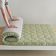 Japanese Floor Mattress, Tatami Mat, 4cm Thick, Soft, Green, Cotton, Mattress, Single, 80x190cm/33x7