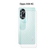 Garskin Oppo A58 4G Carbon Hydrogel Clear Back Cover