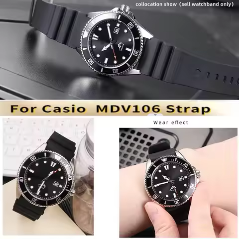 For CASIO swordfish MDV106-1A MDV-107 MTP-VD01 MDV-106D efr-303l strap men's wristband bracelet 22mm