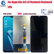 For Oppo A5s A12 A7 Realme3 Realme3i LCD Display  Screen Touch Panel Digitizer Assembly With Frame