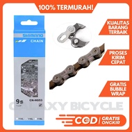 Shimano CN-HG53 8-9 Speed Chain for Folding Mountain Bikes, MTB Road Bikes, etc.