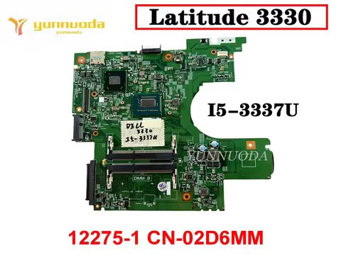 Original For Dell Latitude 3330 Laptop Motherboard 12275-1 CN-02D6MM I5-3337U CPU HM77 Tested Good F