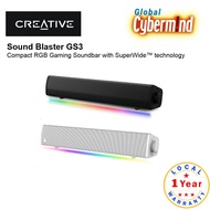 CREATIVE Sound Blaster GS3  Compact RGB Gaming Soundbar with SuperWide™ technology - 1 Year Local Wa