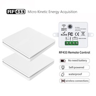 Wireless Switch RF433Mhz Self-Powered switch No Battery Remote Control Switch Waterproof Wall Light 