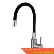 🧸 ULA Colorful Hose Kitchen Faucet Black Chrome Hot Cold Water Kitchen Mixer Tap Spout Sink Faucet for Kitchen Stainless