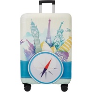 WUJIAONIAO Travel Luggage Cover Baggage Suitcase Cover Protector Skins 18-32 Inch (compass, L (for 2