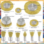 (ZWNA) Wire Brush Wheel Cup Brush Wire Brush for Drill 1/4 Inch Removal for Rust Paint and Scale