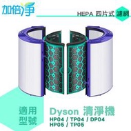 加倍淨 HEPA玻璃濾網+活性碳濾網 適用Dyson Pure智慧空氣清淨風扇TP04 DP04 HP04