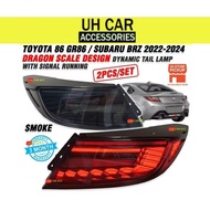 JM26 Toyota 86 GR86 / Subaru BRZ 2022 - 2024 Dragon Scale Design Dynamic Tail Lamp With Signal Runni