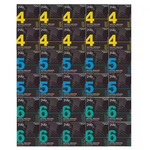 ZIKO Electric Bass Guitar Strings 4/5/6 String Wholesale Sets Professional Strings Carbon Steel Hexa
