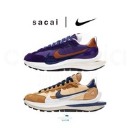可3～6期分期0利率👟Nike x sacai VaporWaffle “Sesame and Blue Void”奶茶色/棕藍白、Dark Iris“ 紫橘 聯名跑鞋  男女通用款式