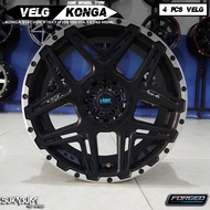 Velg Mobil Xpander, Terios, Rush, Innova, Taruna, Luxio, APV, Grandmax, dll HSR Konga Ring 16 Lubang Baut 5x114,3 | Pelek Mobil Original HSR Wheel SNI | Forged Competition Sukabumi